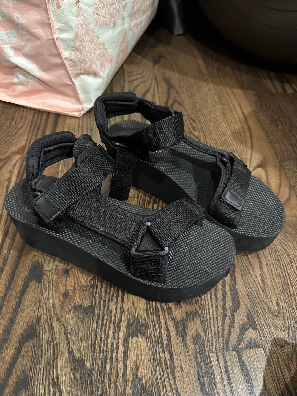 Madden Girl Black Platform Sport Sandals for Kids